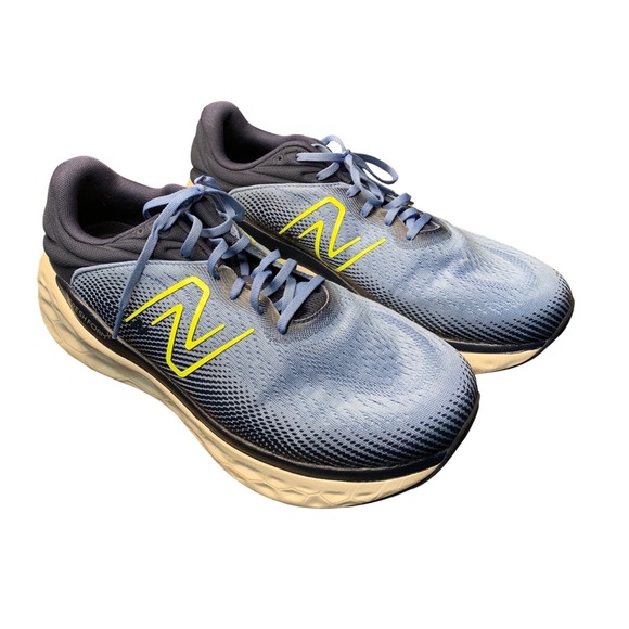 New Balance Fresh Foam X Mens Running Shoes Blue Yellow Size 14 4E